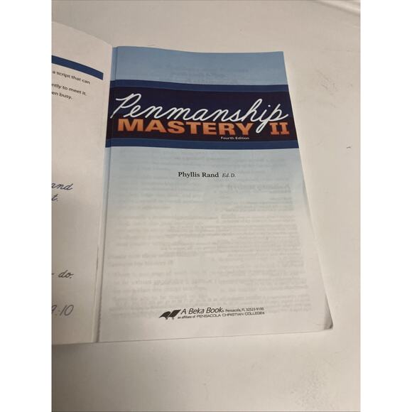 ABEKA Homeschool Grade 5 Workbook PENMANSHIP MASTERY II (4th Edition) Preowned - Picture 2 of 4